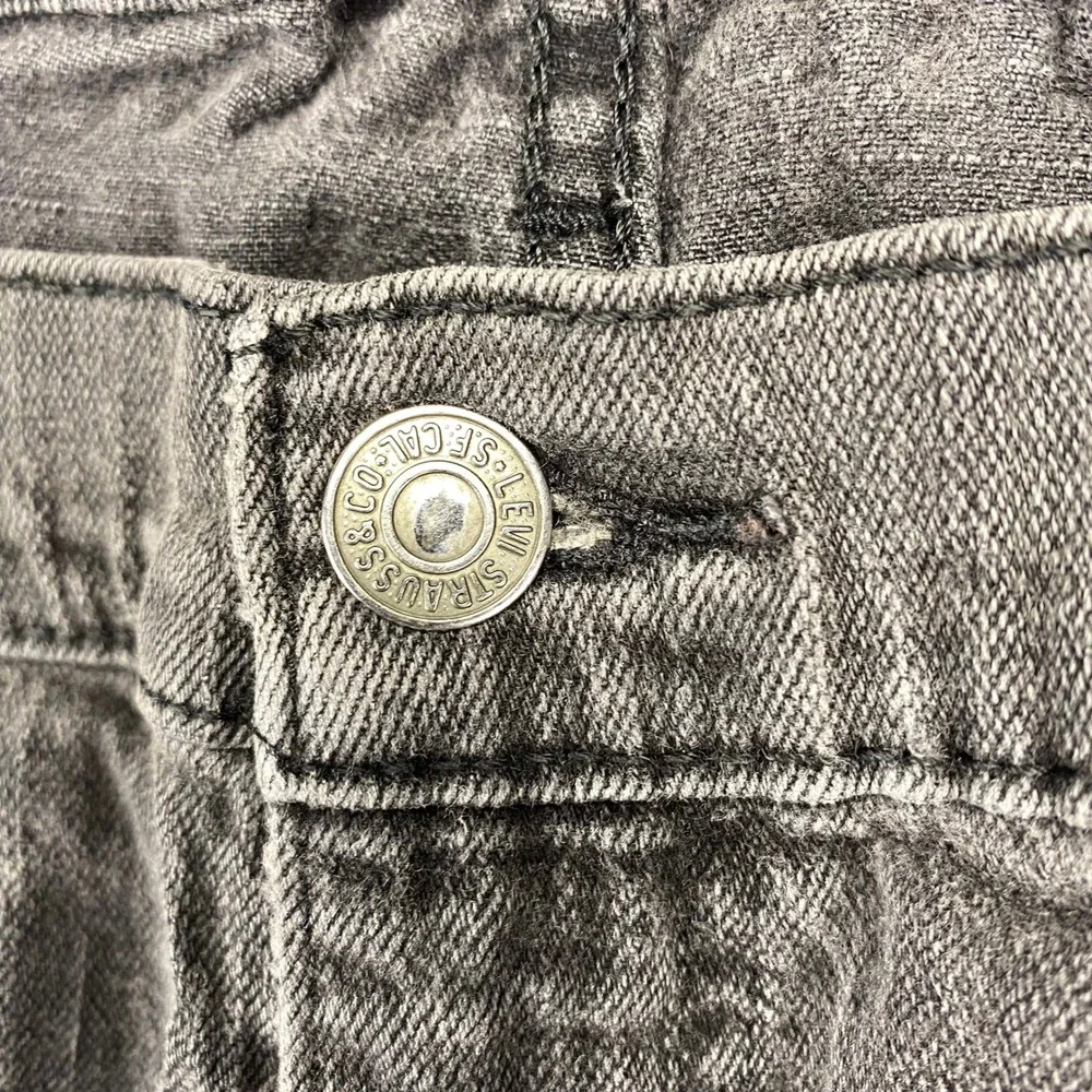 Levis 505 Regular Fit Jeans Mens W40 L30 Gray Denim‎ Pants